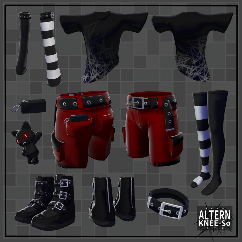 ALTERN KNEE-So - VRChat Men's Clothing / CP5