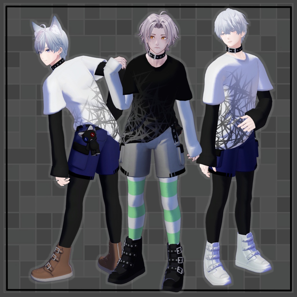 ALTERN KNEE-So - VRChat Men's Clothing / CP5
