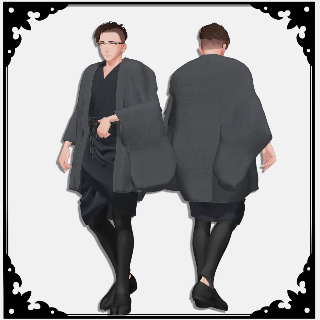Susubaori -Japanese Kimono- VRChat Men's Clothing / CP20