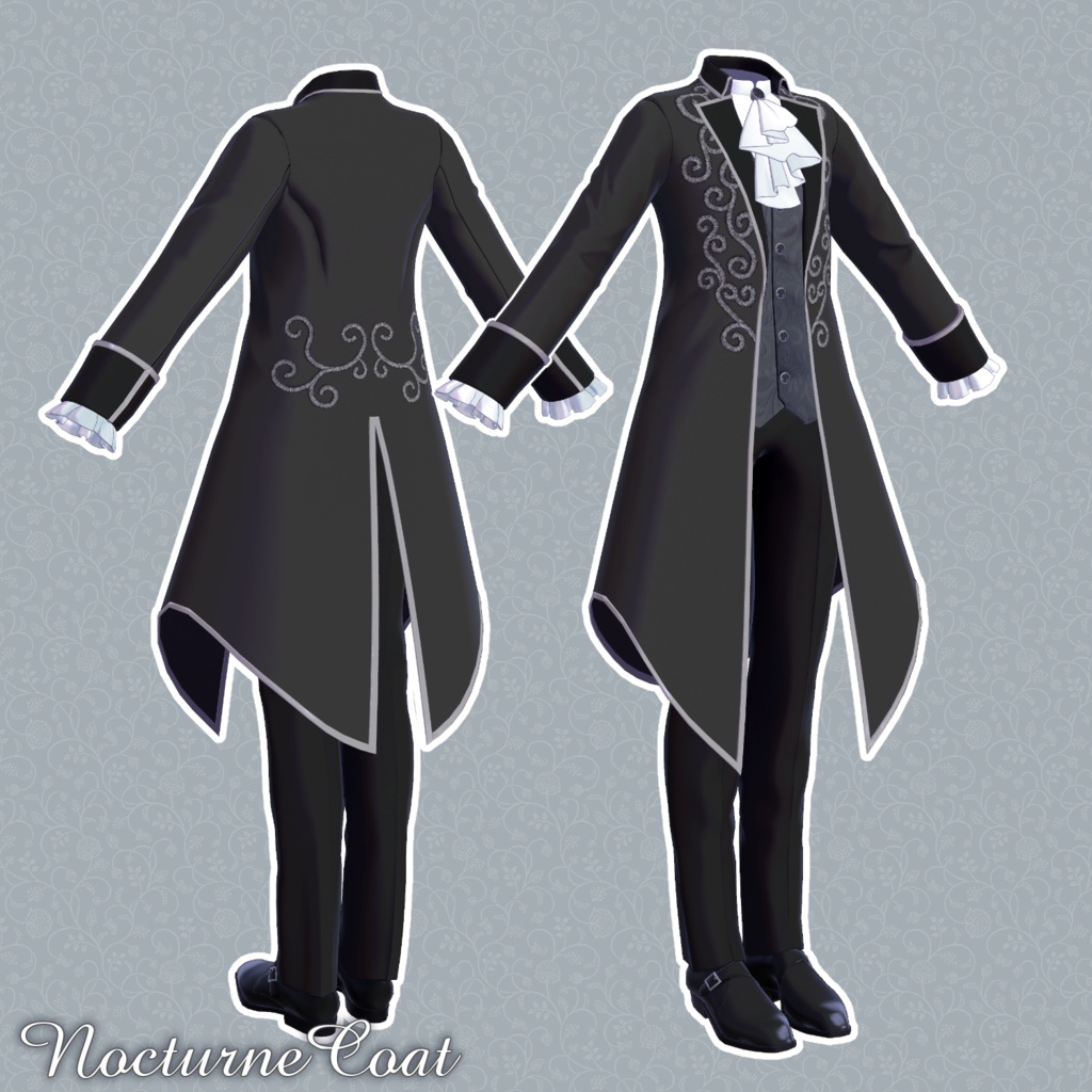 NocturneCoat - VRChat Men's Clothing / CP1
