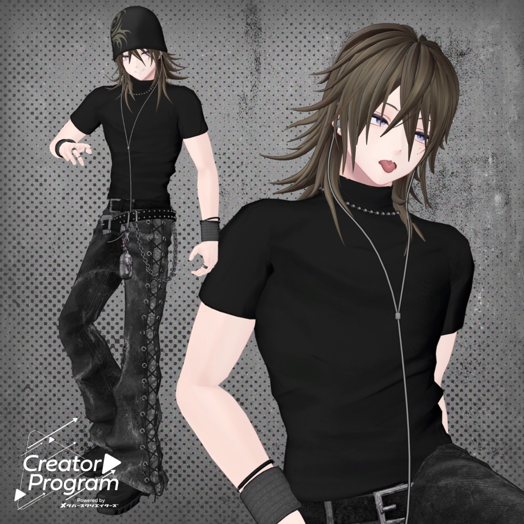 Flipped-Out Beanie Hair - VRChat Hair / CP7