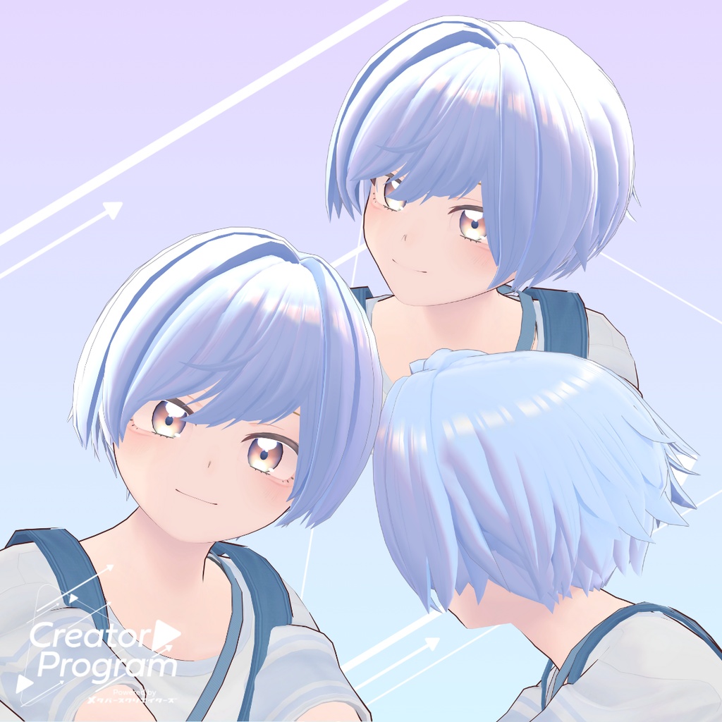 Nocturne Short Hair - VRChat Hair / CP12