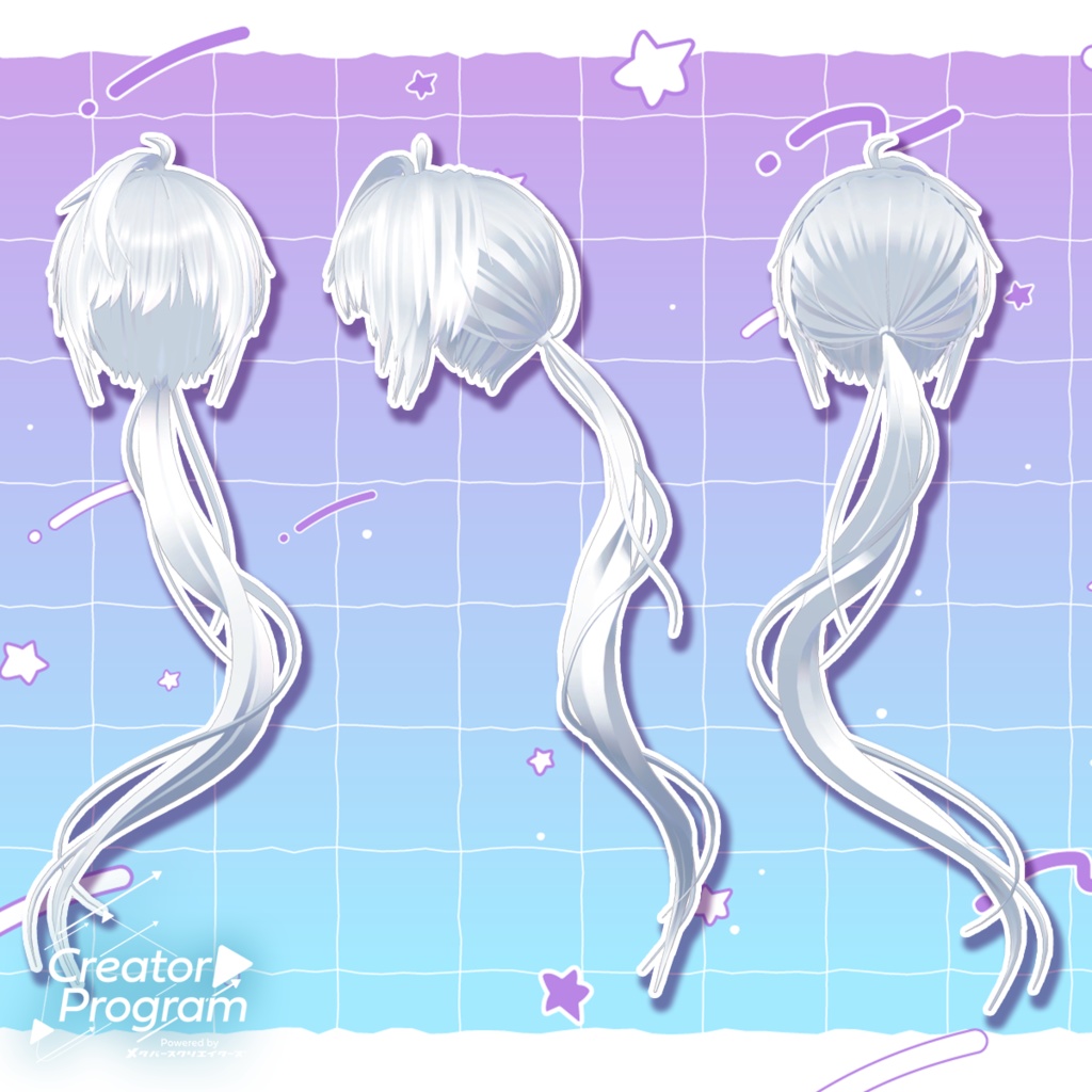 Low Ponytail - VRChat Hair / CP13