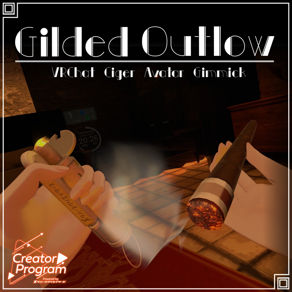 Gilded Outlow - VRChat Gimmicky Avatar Accessory / CP14