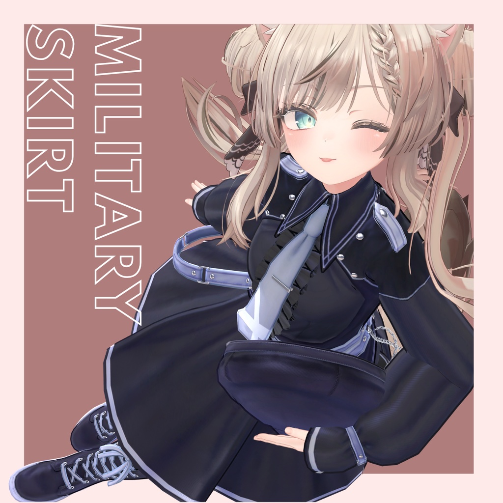 Military Skirt - VRChat Women's Clothing / CP31