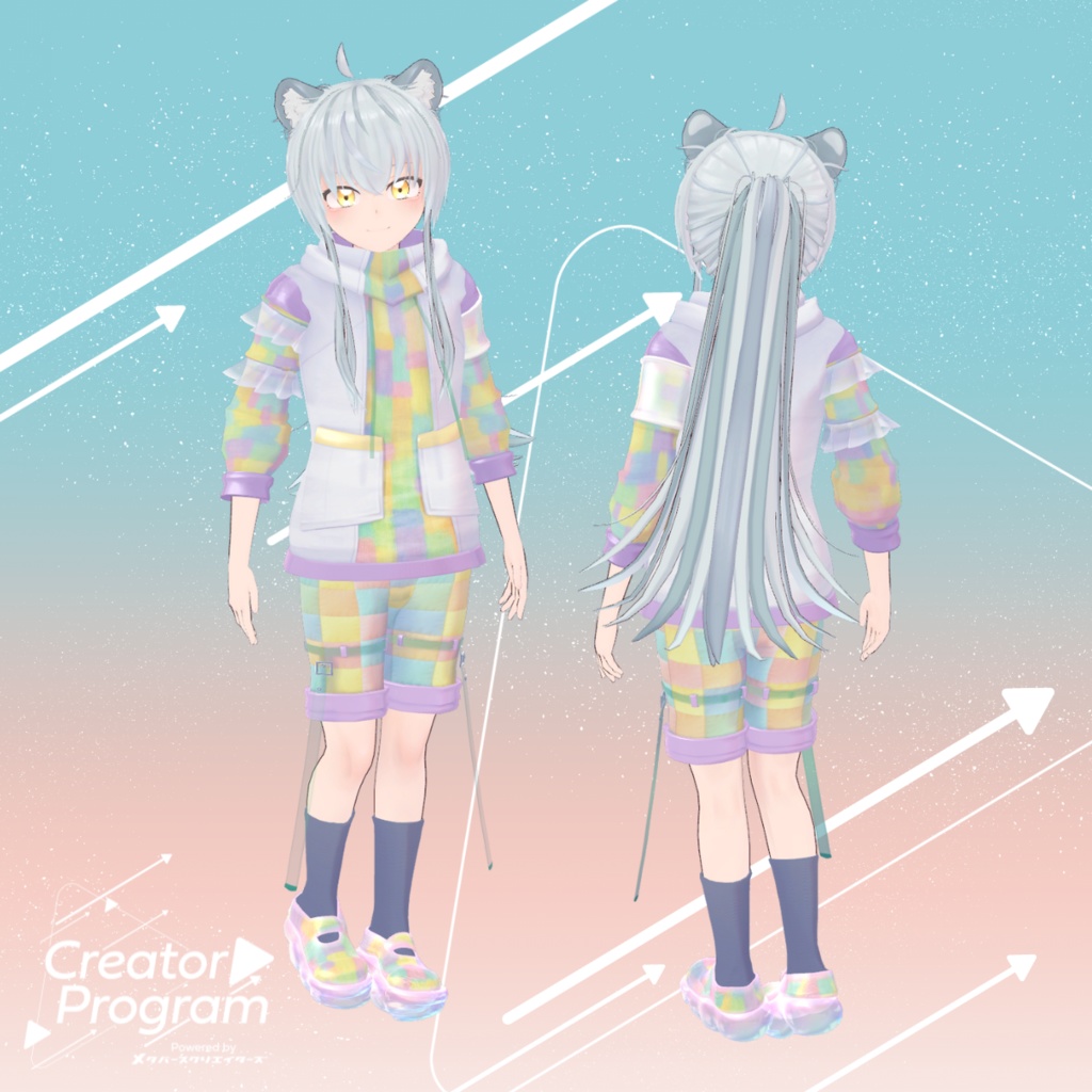 UrarakaPatchwork Hoodie - VRChat Men's Clothing / CP11