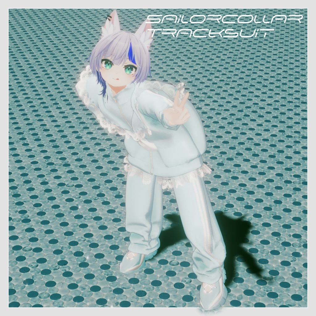 Sailorcollar Trackesuit - VRChat Men's Clothing / CP38