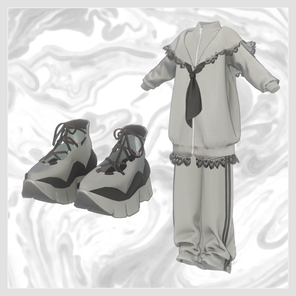 Sailorcollar Trackesuit - VRChat Men's Clothing / CP38