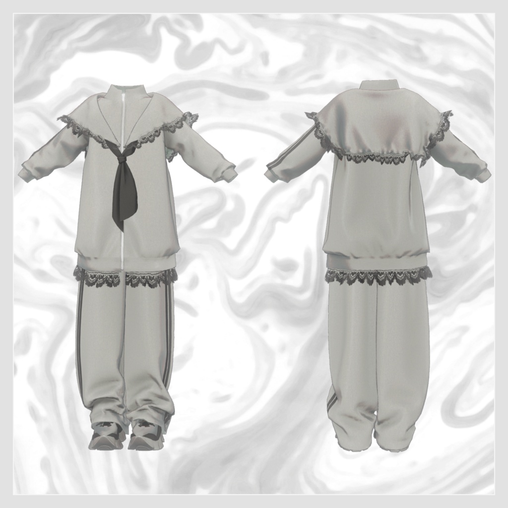 Sailorcollar Trackesuit - VRChat Men's Clothing / CP38