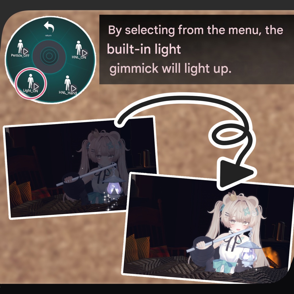 Holy Night Lantern - VRChat Gimmicky Avatar Accessory / CP19