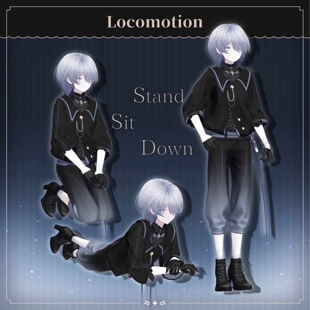 -Shizune- -Original 3D Model for VRChat #雫峰3D #Shizune3D / AC3