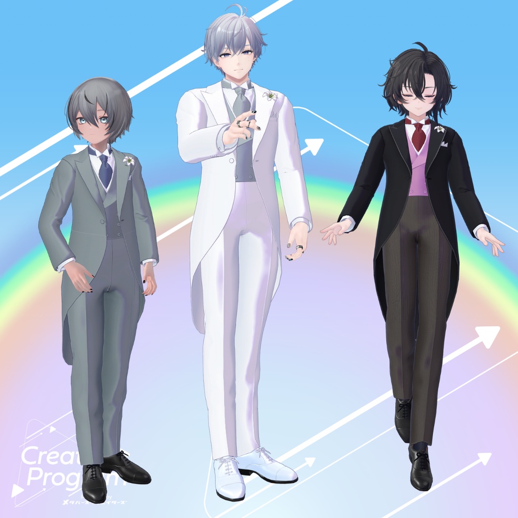 Ascot Elegance Tailcoat - VRChat Men's Clothing / CP1