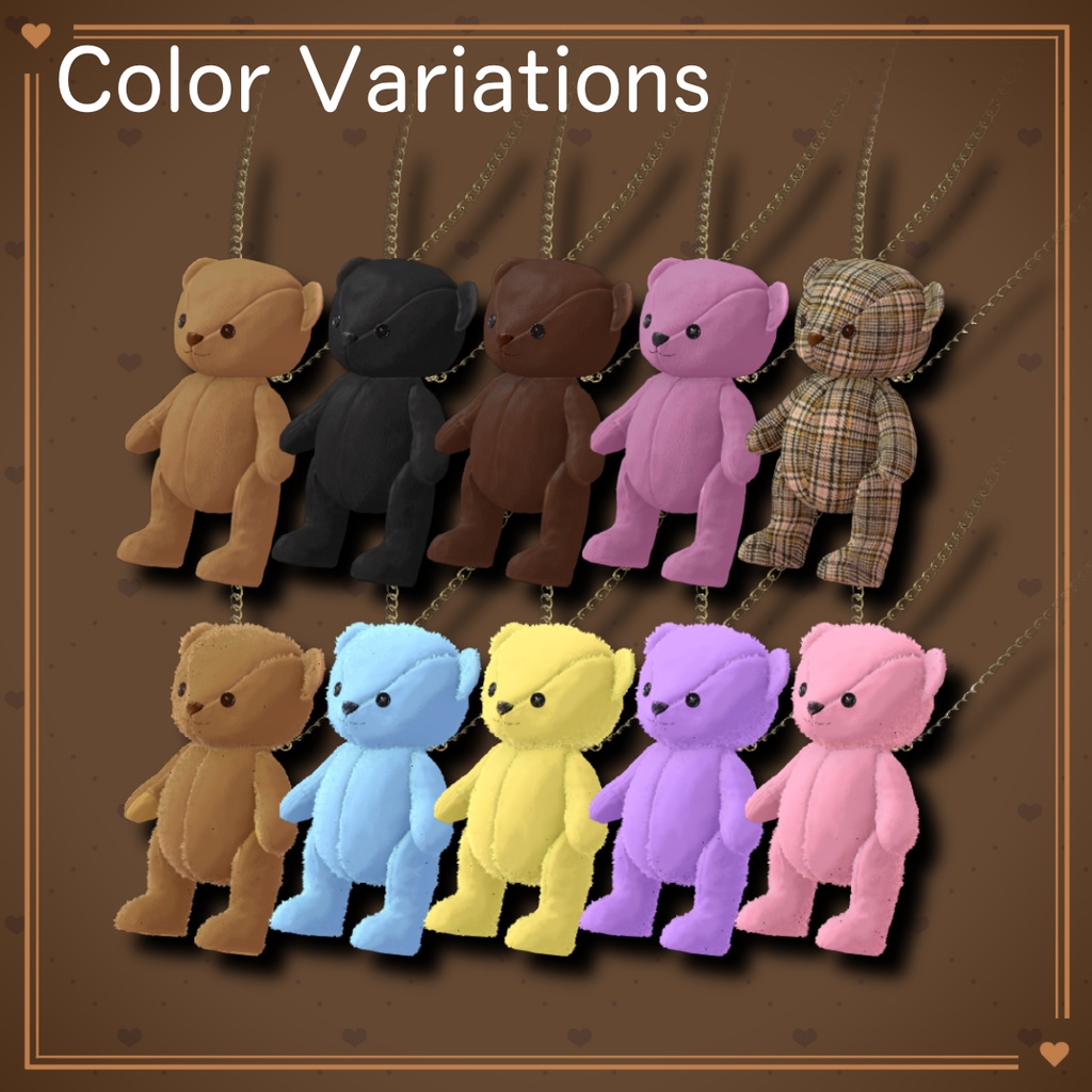 TeddyBearBag - VRChat Gimmicky Avatar Accessory / CP33