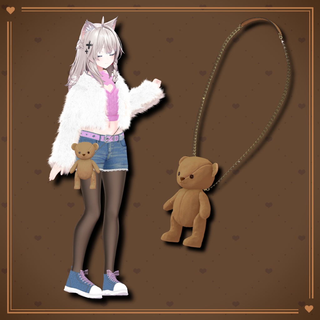 TeddyBearBag - VRChat Gimmicky Avatar Accessory / CP33