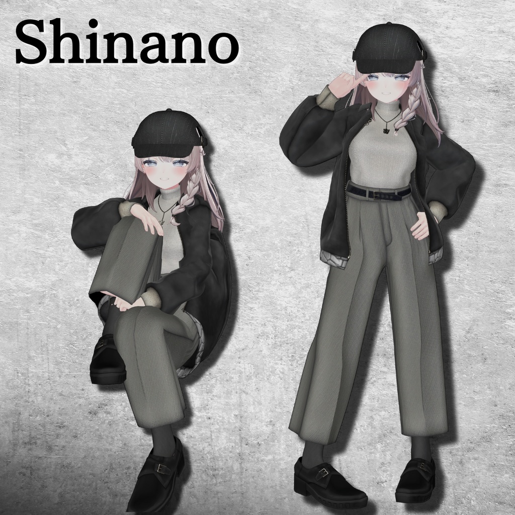 City winter street Coordination - VRChat Women's Clothing / CP32