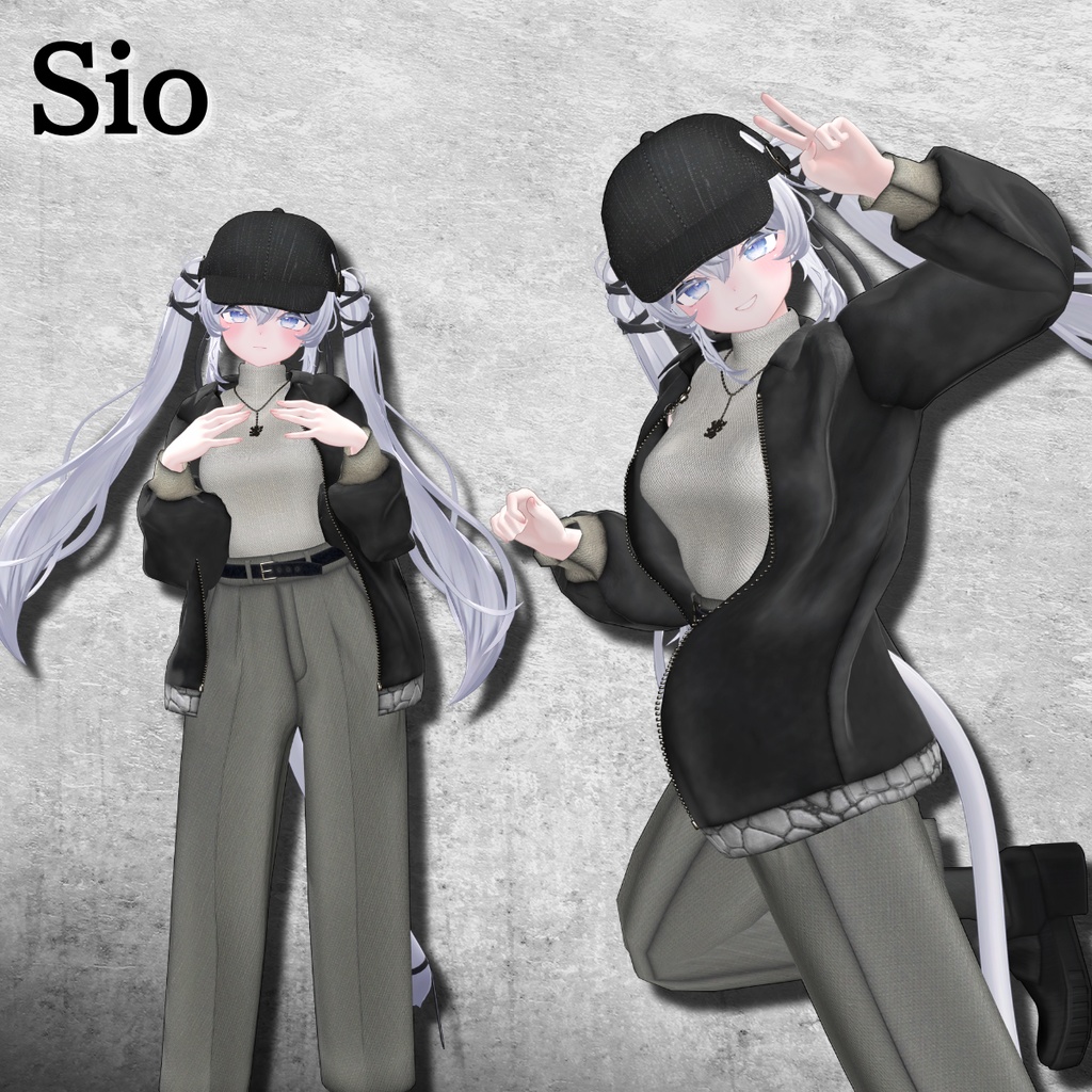 City winter street Coordination - VRChat Women's Clothing / CP32