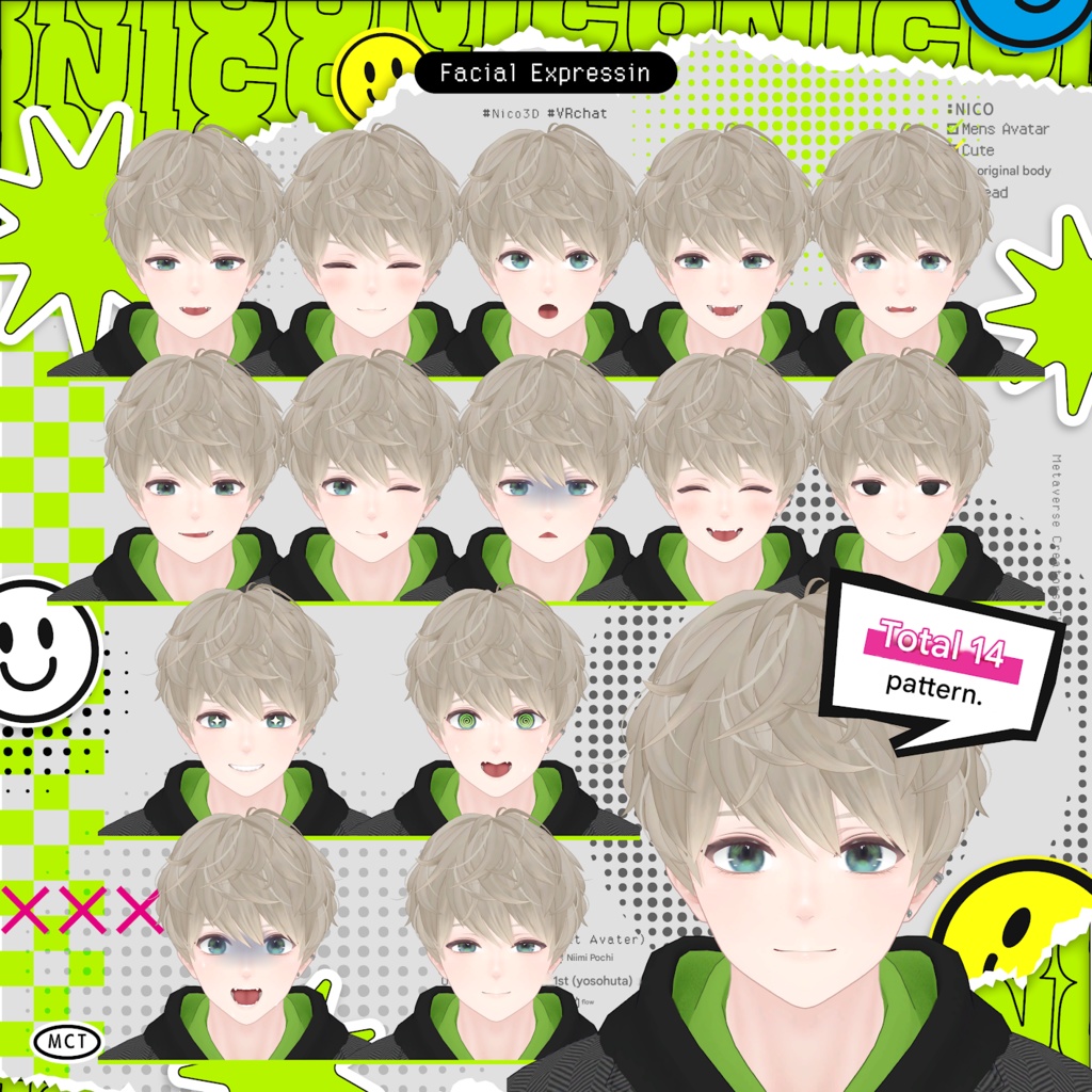 Nico - Original 3D Model for VRChat (VRC Avatar) #日瑚3D #Nico3D / AC5