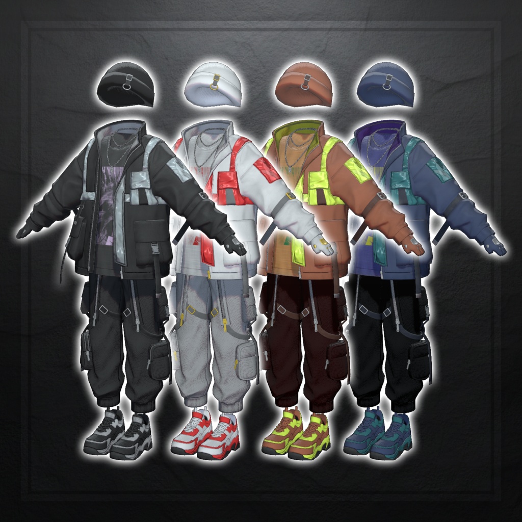 (4 Avatar Compatible) URBIX - VRChat Men's Clothing / CP42