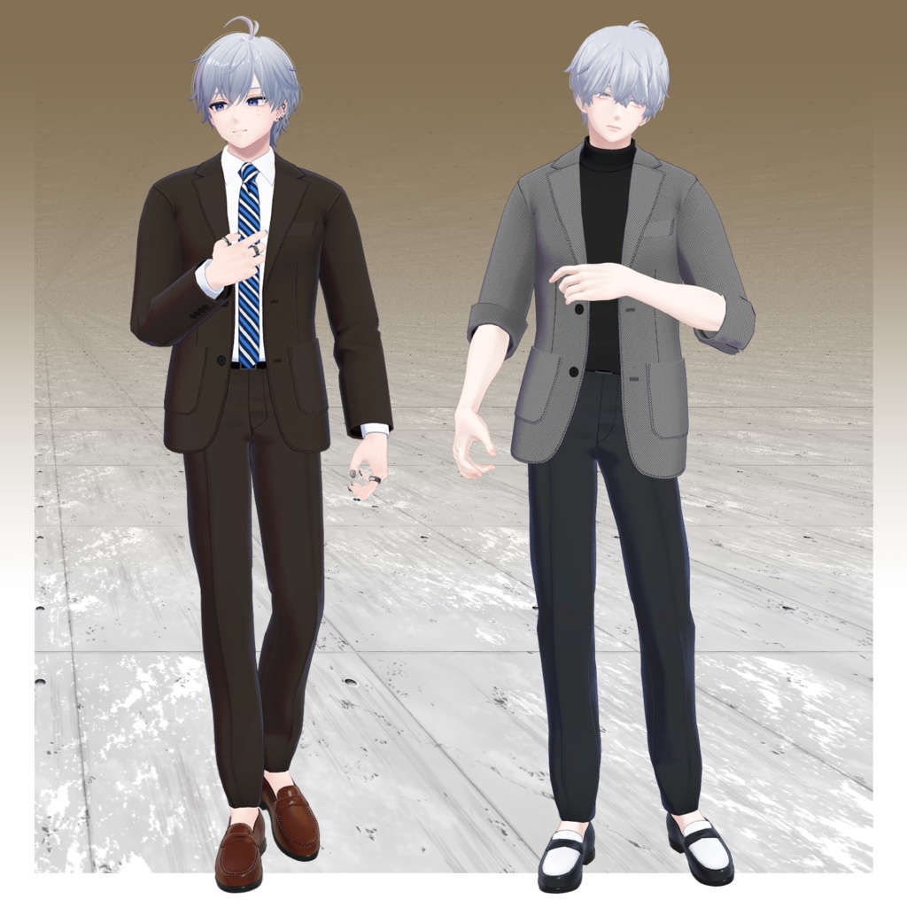 (7 Avatar Compatible) TRAD WEAR SET - VRChat Clothing / CP1