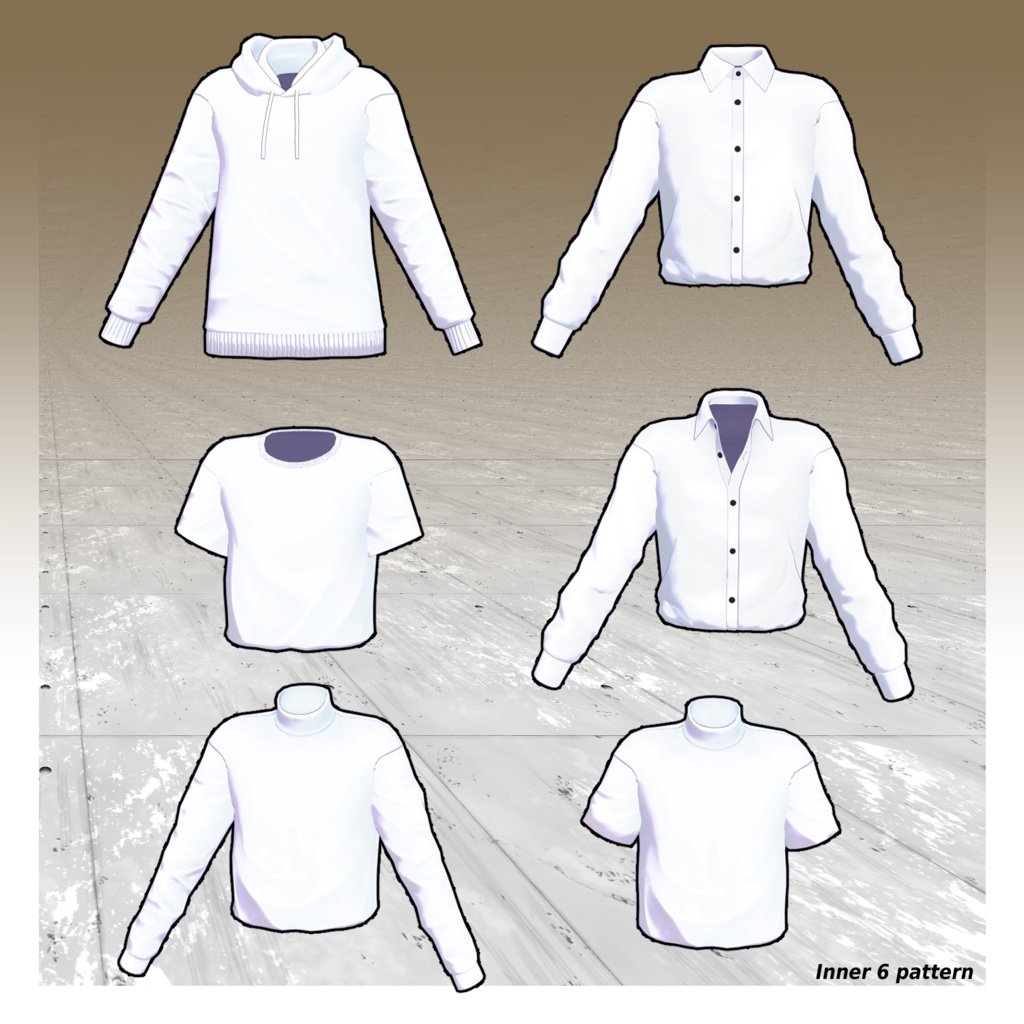 (7 Avatar Compatible) TRAD WEAR SET - VRChat Clothing / CP1