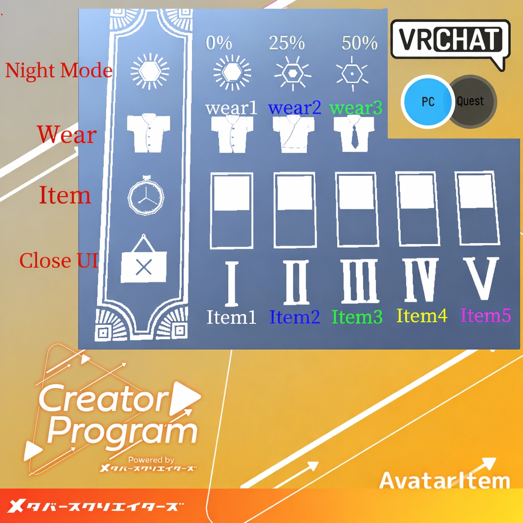 Classic UI - VRChat Gimmicky Avatar Accessory / CP14