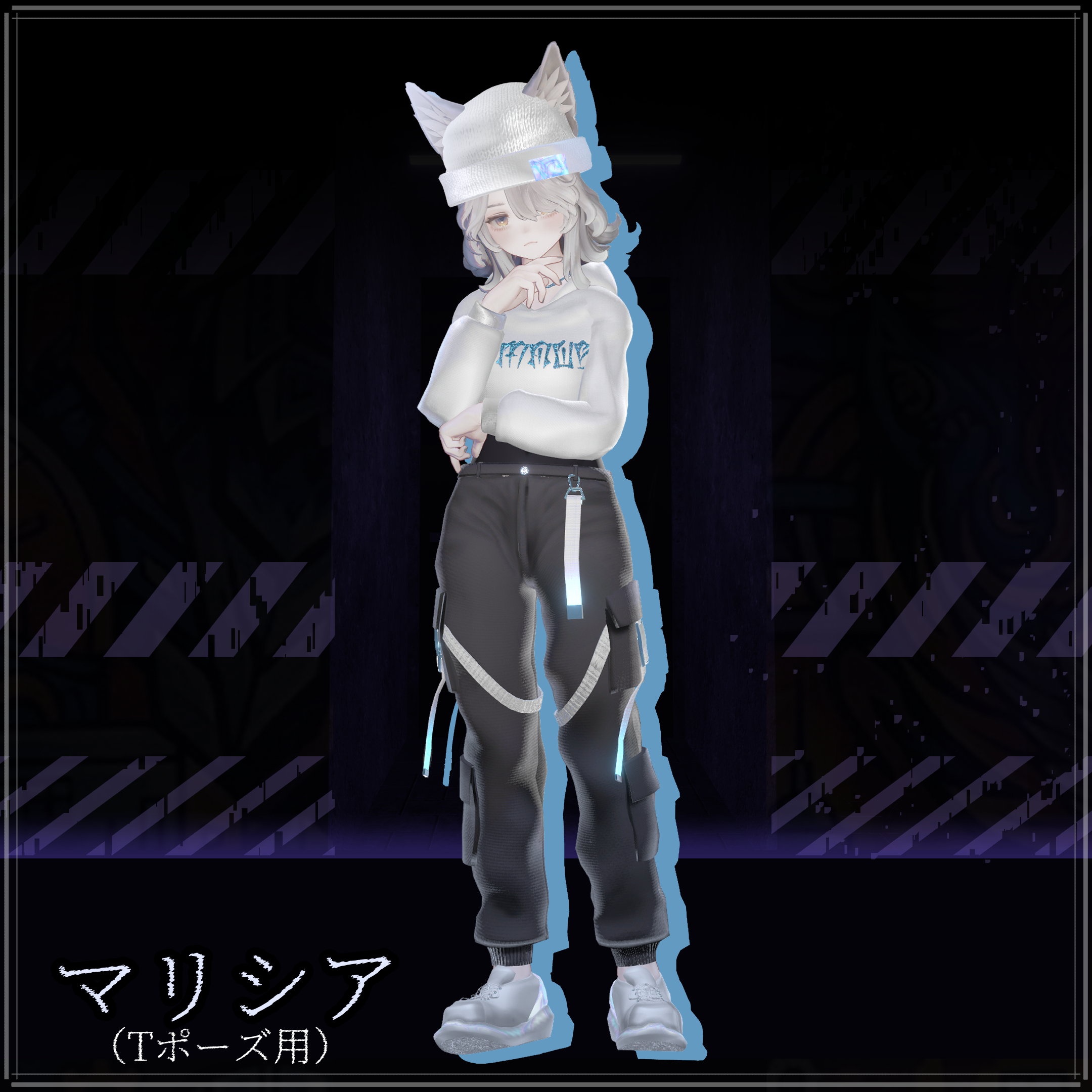 Vrchat Female NightFall - VRChat Women's Clothing / CP37 - MetaCreatorsTYO EN - BOOTH