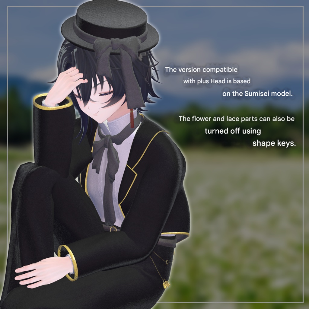 Luzent Nemophila Style - VRChat Men's Clothing / CP39