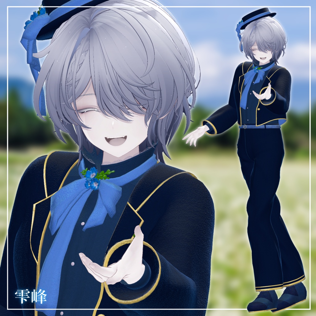 Luzent Nemophila Style - VRChat Men's Clothing / CP39