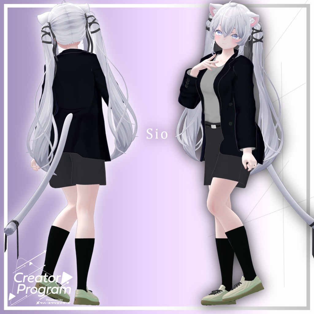 Short Slacks & Jacket Style - VRChat Women's Clothing/ CP36