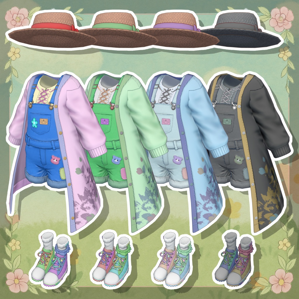 CozyLayerOveralls - VRChat Women's Clothing / C42