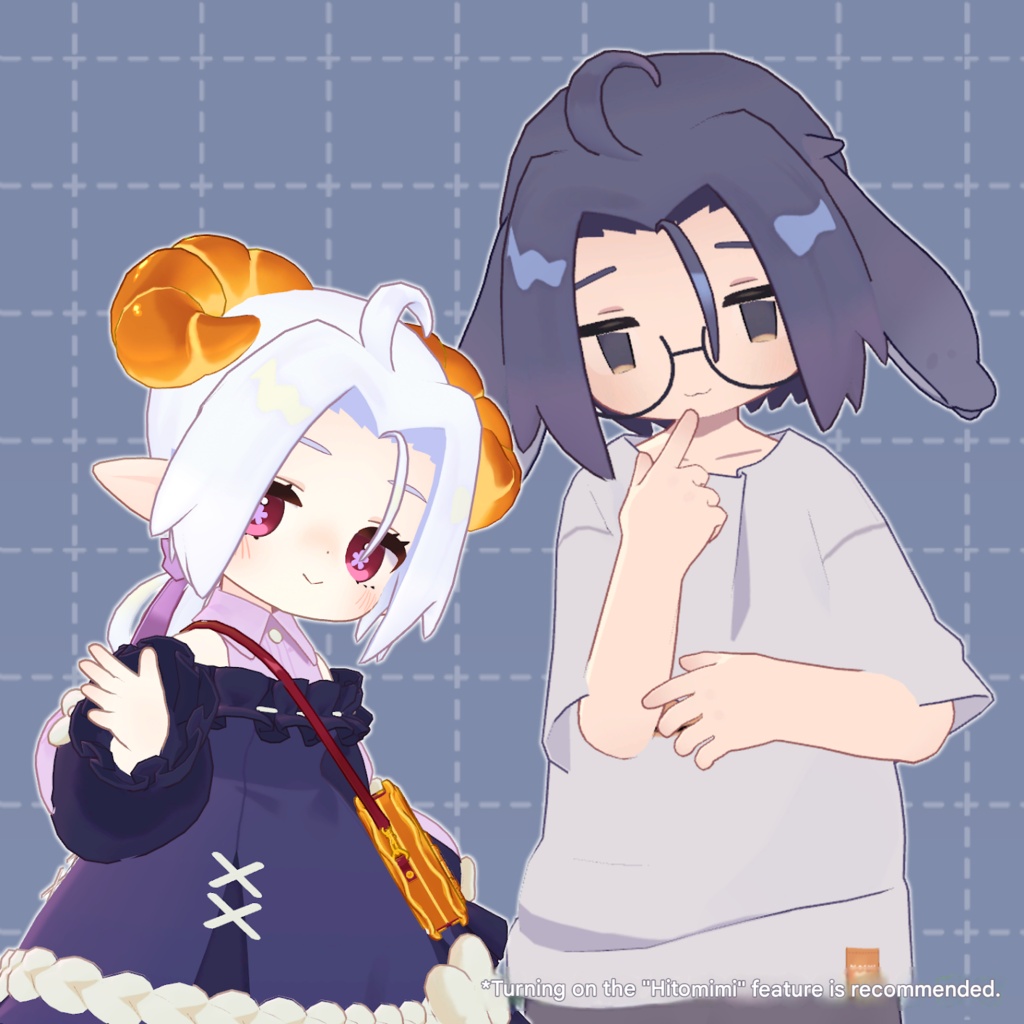 Neat Center-Part Hair & Styling Set - VRChat Hair / CP3