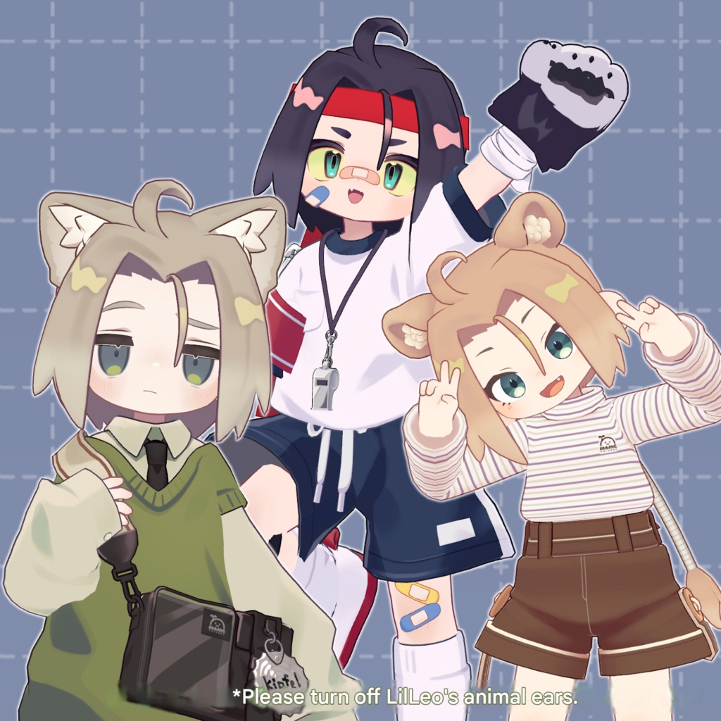 Neat Center-Part Hair & Styling Set - VRChat Hair / CP3