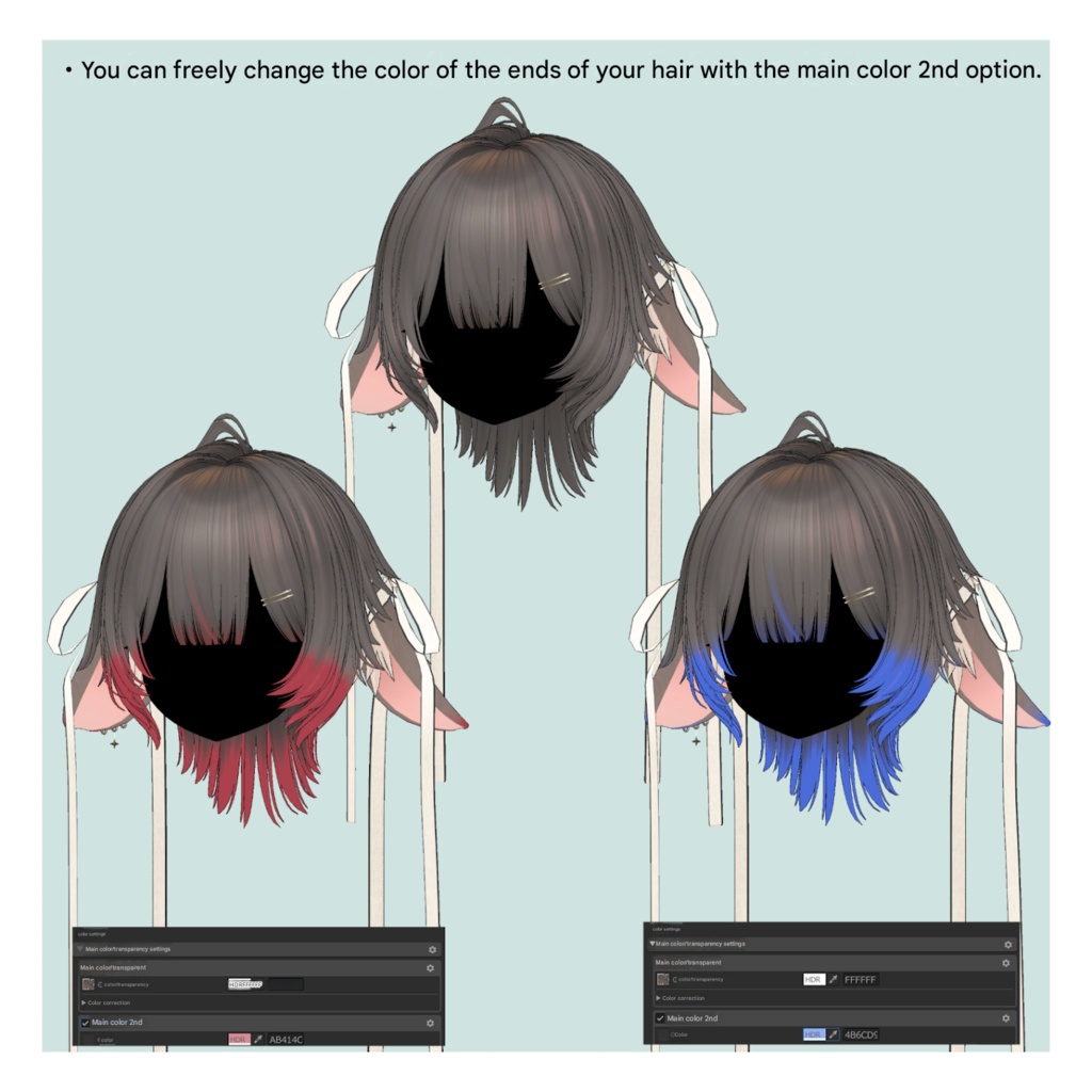 ElsiaWolf - VRChat Hair / CP50