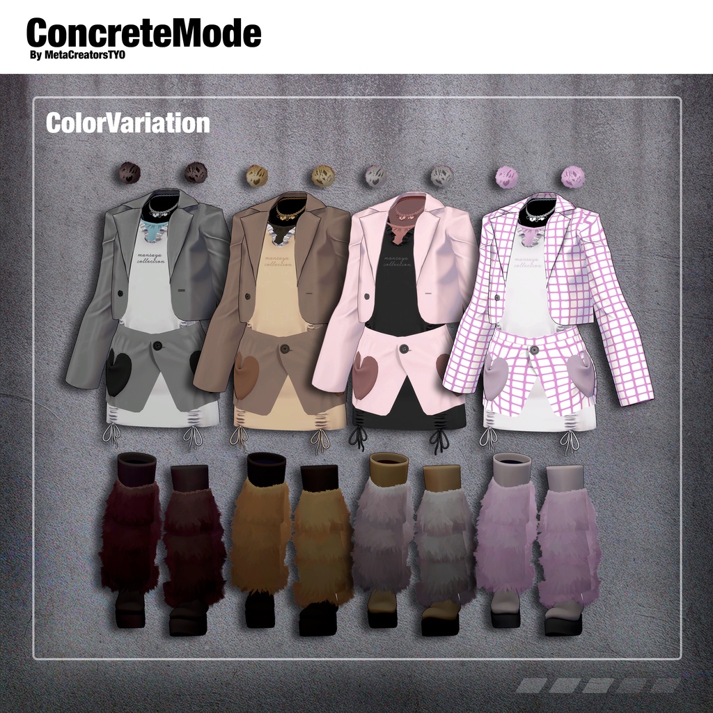 Concrete Mode - VRChat Women's Clothing / CP4