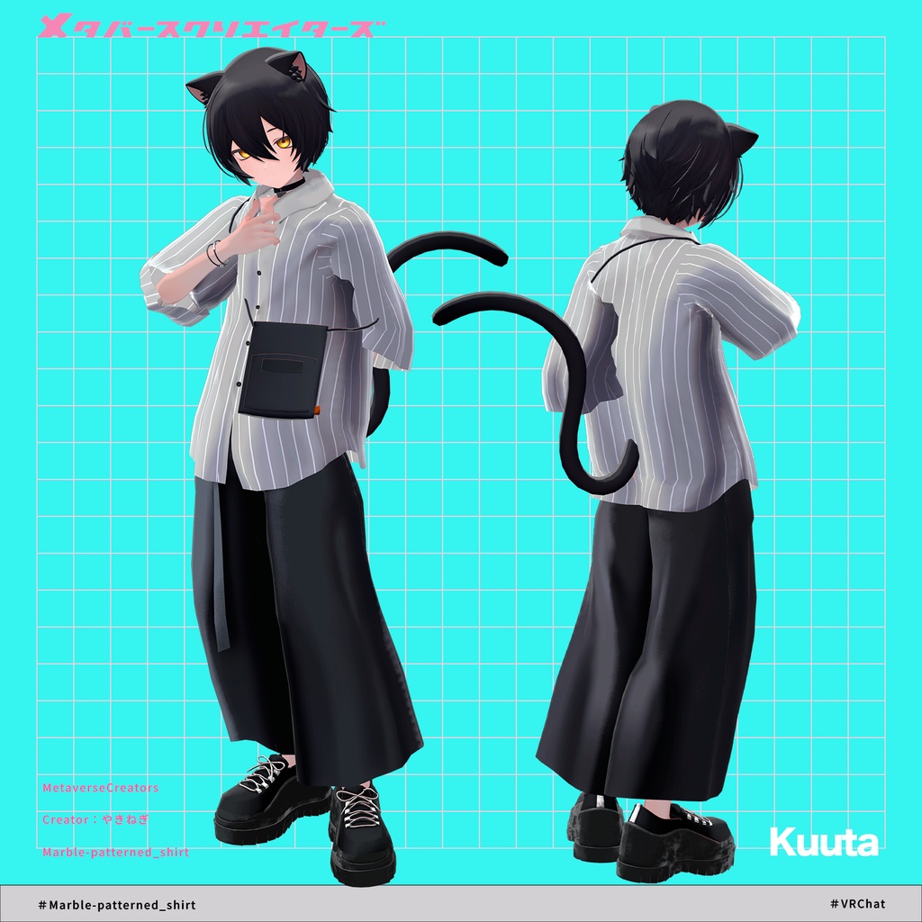 Marble-patterned shirt - VRChat Men's Clothing / CP52