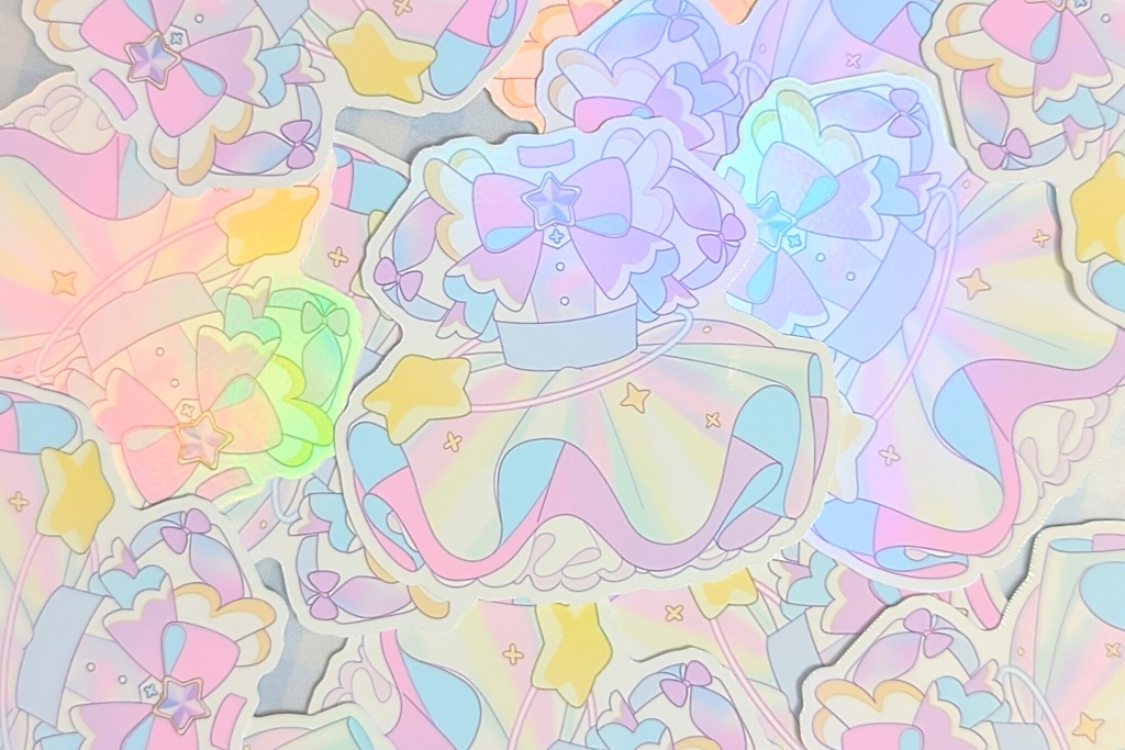 魔法少女きらきらシール（2枚入り）