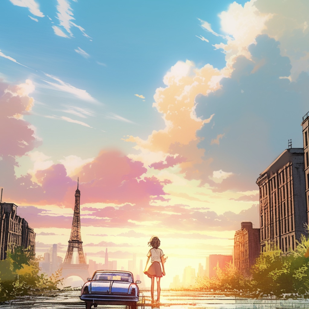 黄昏のパリ、心のままに