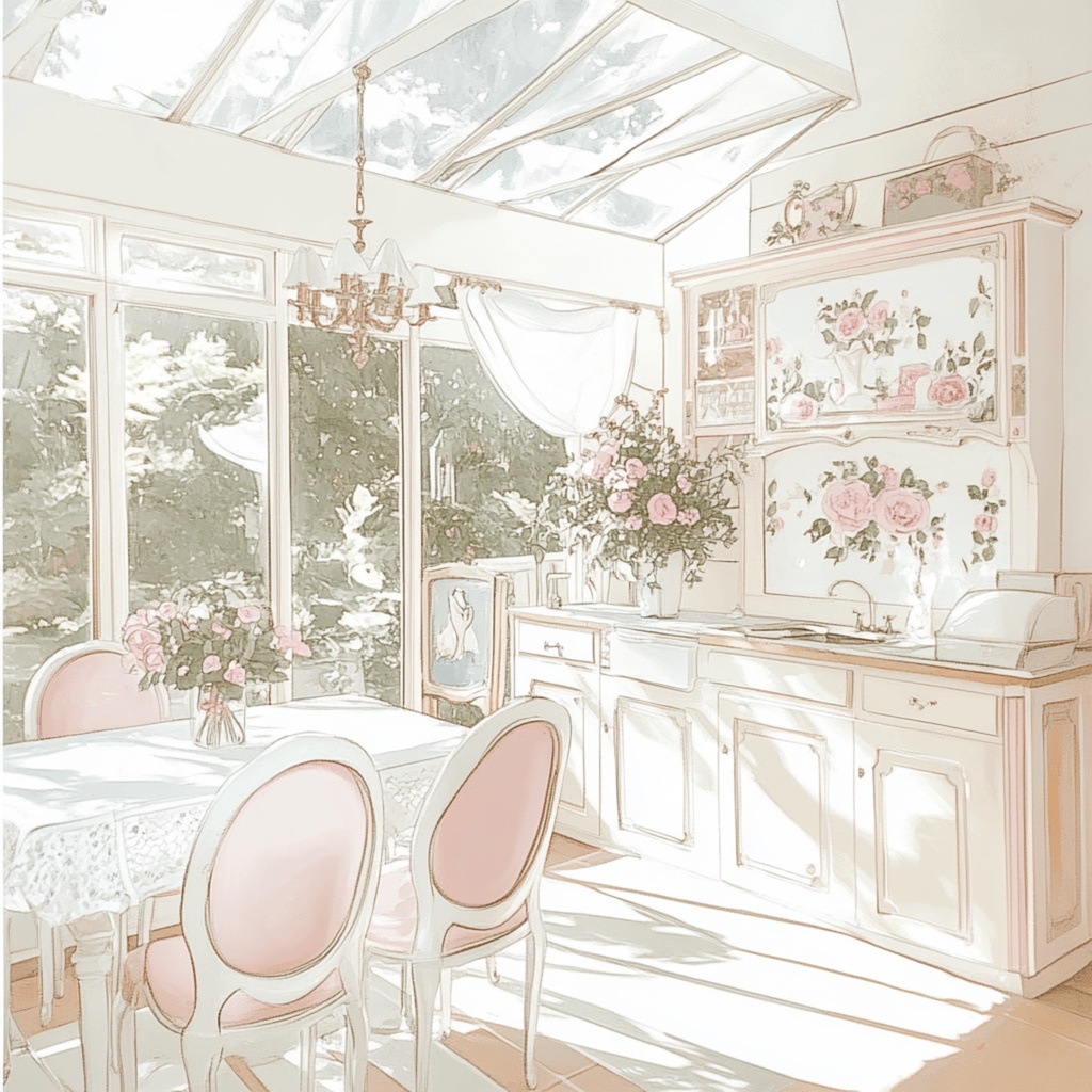 やさしい午後のキッチン3枚セット