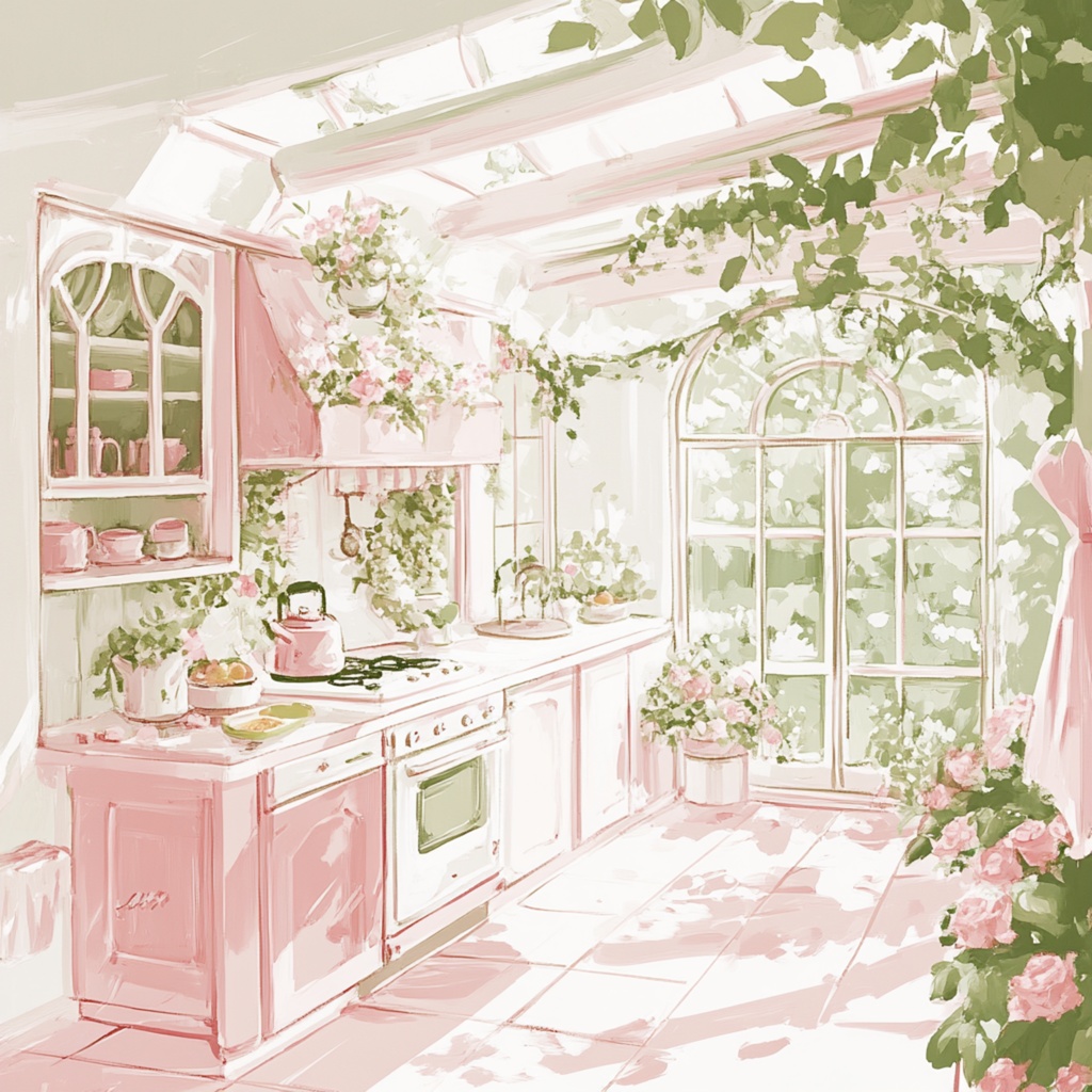 やさしい午後のキッチン3枚セット