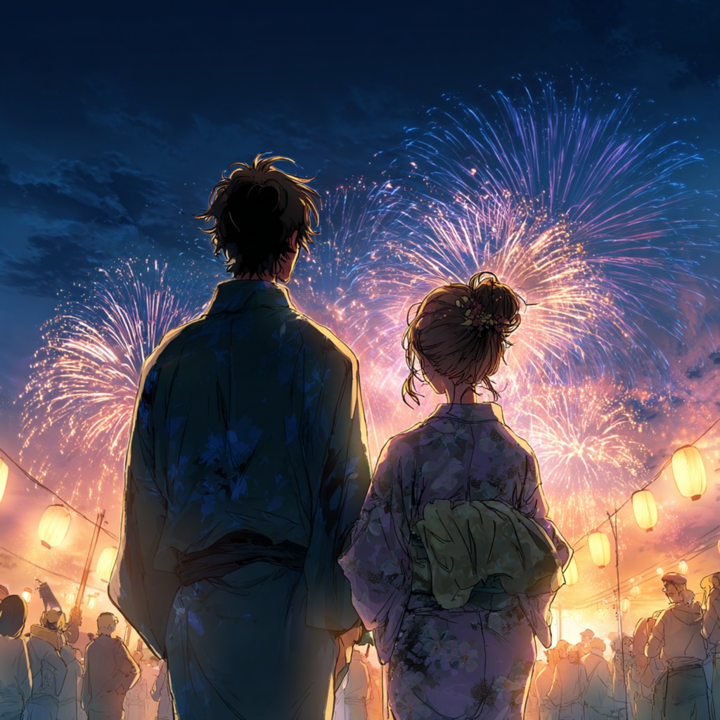 二人で見上げた夢花火