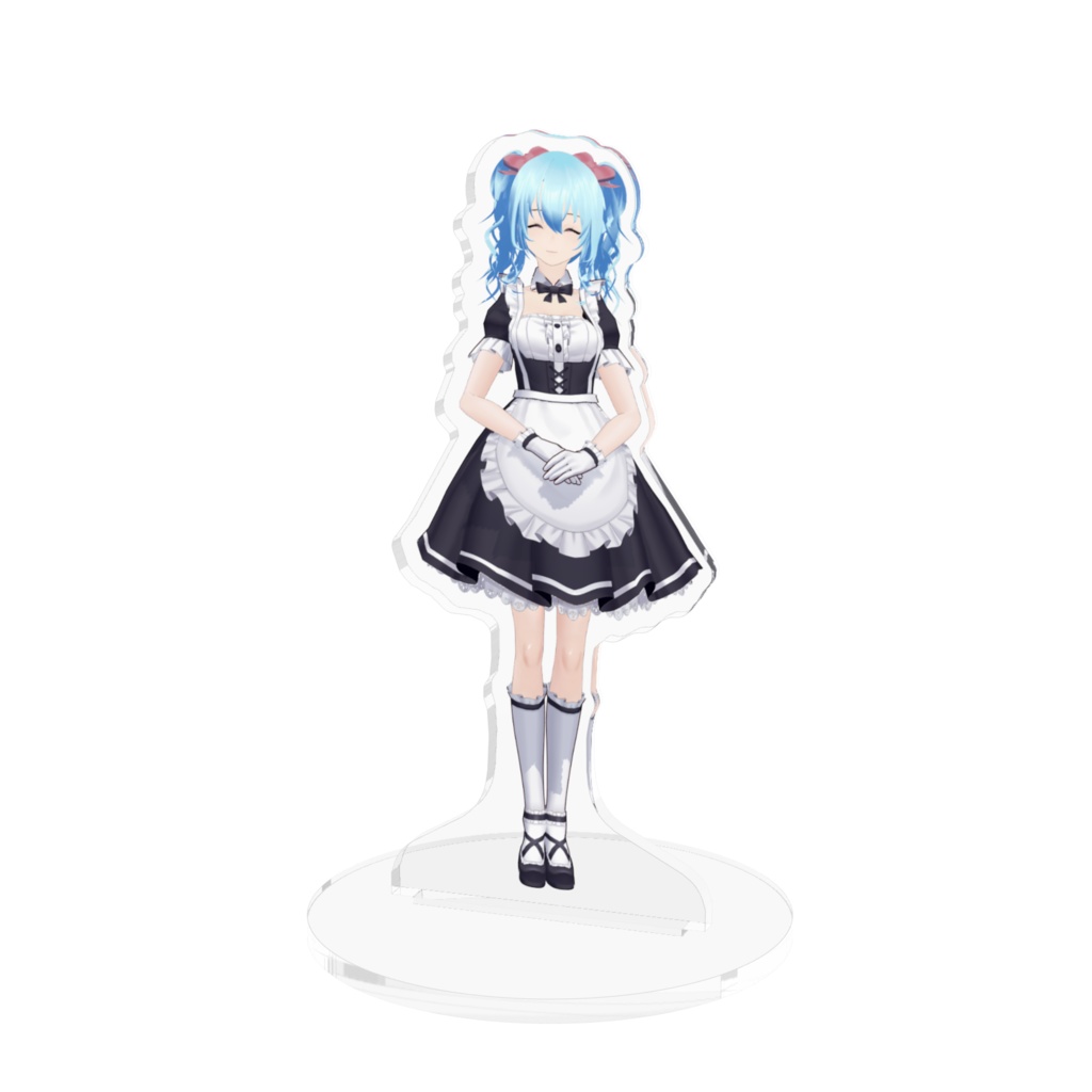「いらっしゃいませファンカフェへようこそ」アクリルスタンド 雪芽乃ミズキVer 100×100mm