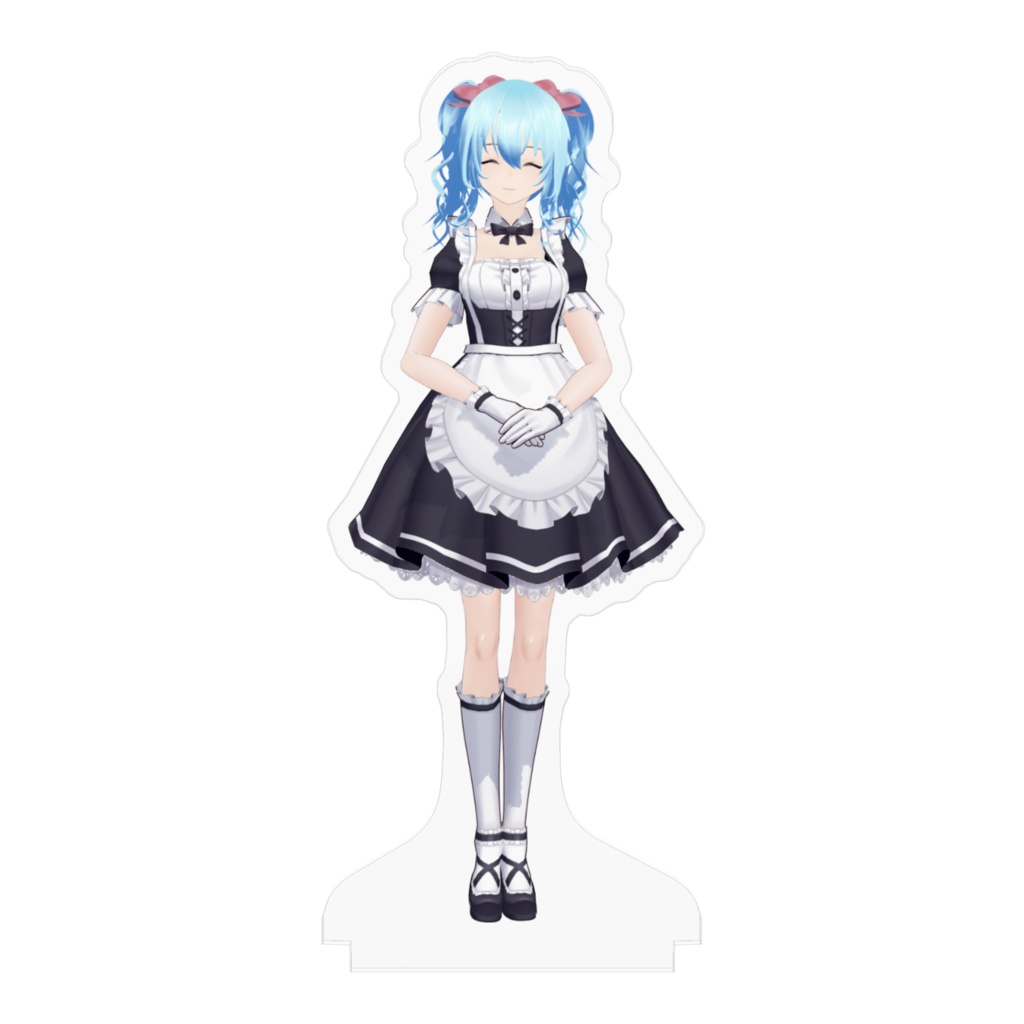 「いらっしゃいませファンカフェへようこそ」アクリルスタンド 雪芽乃ミズキVer 100×100mm