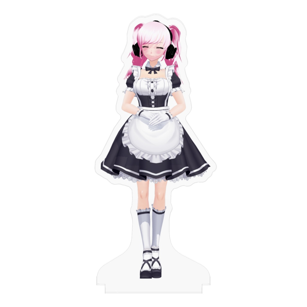 「いらっしゃいませファンカフェへようこそ」アクリルスタンド 鬼輝魔ハルカVer 100×100mm