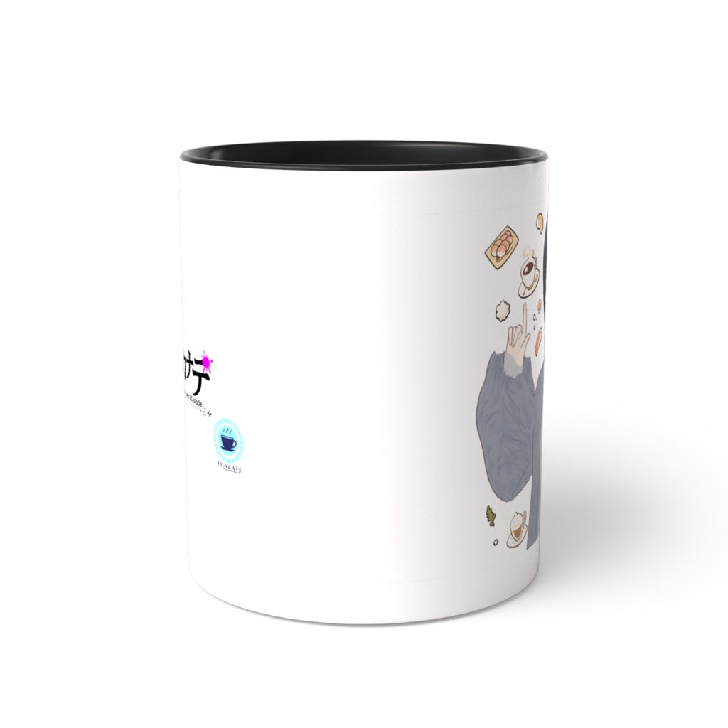 【カフェぽ付】ファンカフェ キャラクター ツートンマグ -月亜羅カナデ-