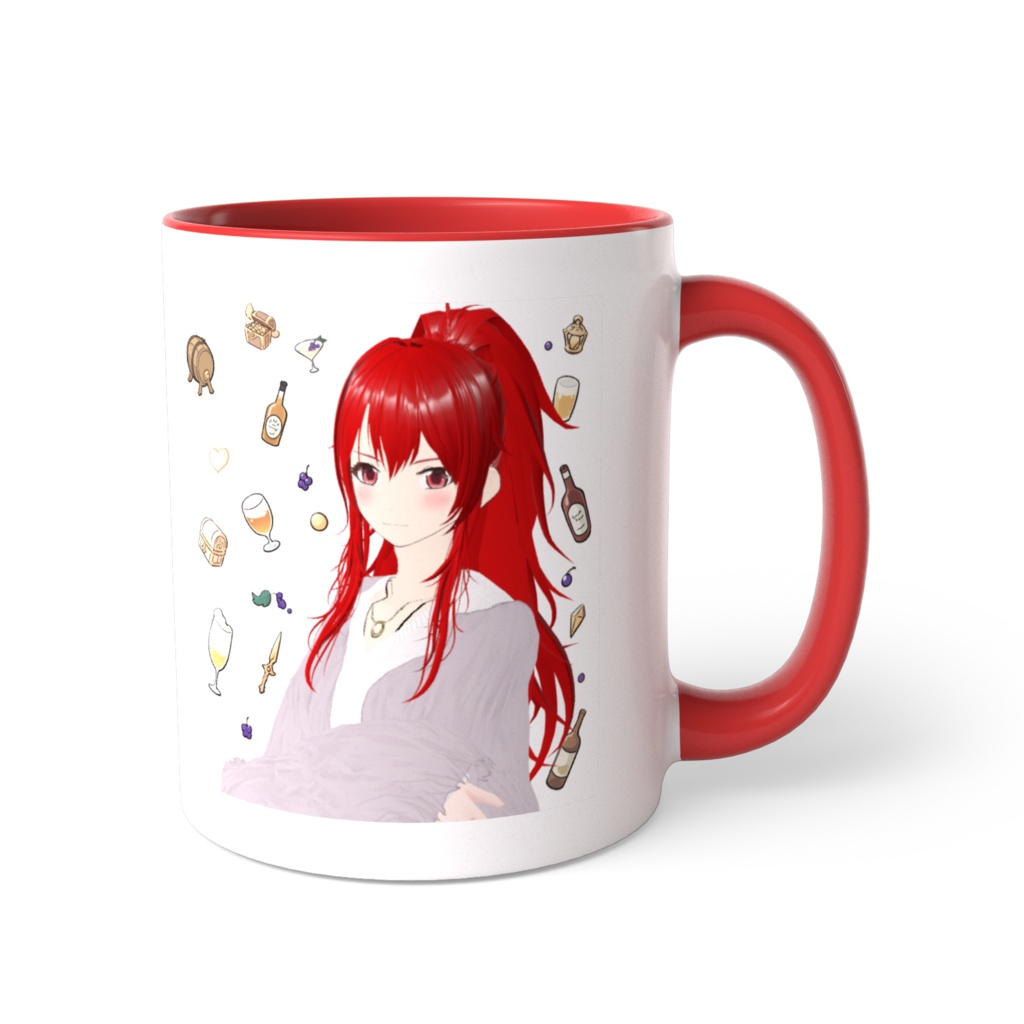 【カフェぽ付】ファンカフェ キャラクター ツートンマグ -一影レイカ-