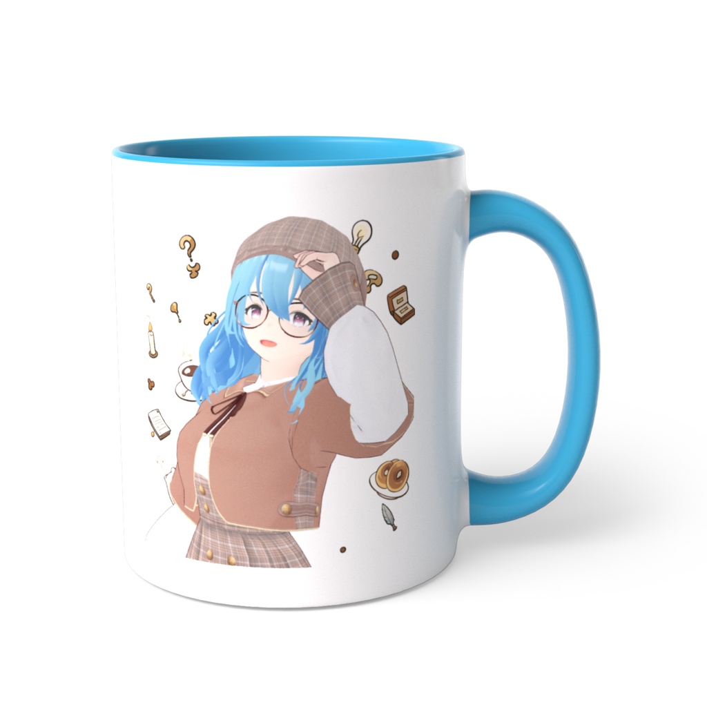 【カフェぽ付】ファンカフェ キャラクター ツートンマグ -雪芽乃ミズキ-