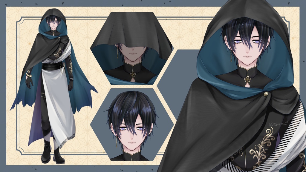 【汎用モデル】ローブを着た男性【Live2Dモデル・VTS対応】