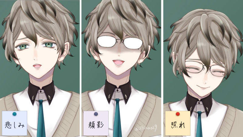 【汎用モデル】眼鏡の男性【Live2Dモデル・VTS対応】