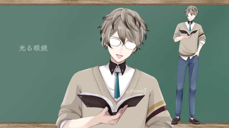 【汎用モデル】眼鏡の男性【Live2Dモデル・VTS対応】