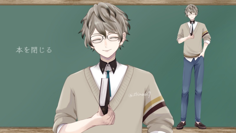 【汎用モデル】眼鏡の男性【Live2Dモデル・VTS対応】